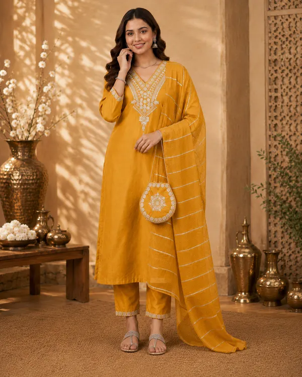Women_Floral_Embroidered_Kurta_with_Trousers_&_Dupatta