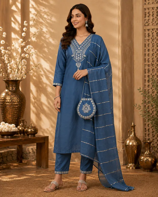 Women_Floral_Embroidered_Kurta_with_Trousers_&_Dupatta