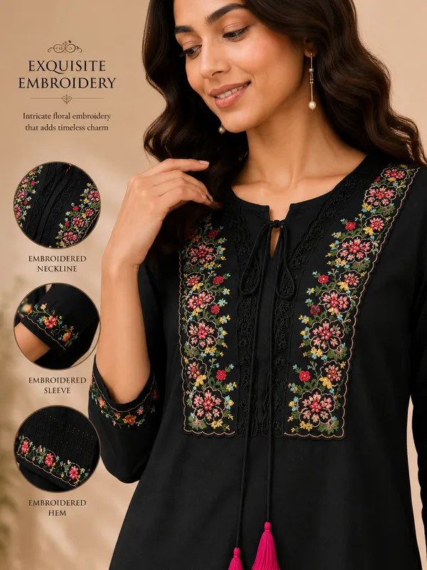 Women_Floral_Thread_Embroidered_V-Neck_Kurta_with_Trousers_&_Printed_Dupatta