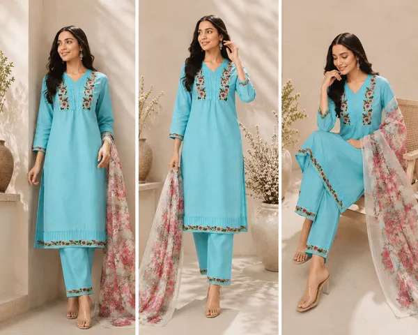 Women_Floral_Thread_Embroidered_V-Neck_Kurta_with_Trousers_&_Printed_Dupatta