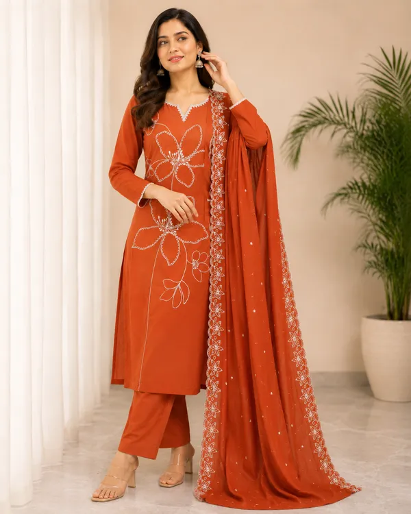 Women's_Rayon_Embroidered_Kurta_Pant_Co-Ord_Set_|_Ethnic_Collection