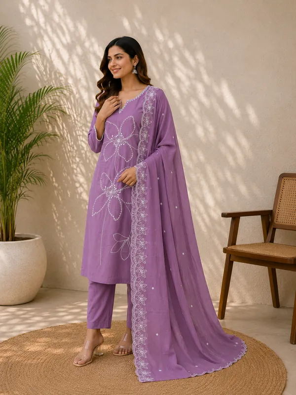 Women's_Rayon_Embroidered_Kurta_Pant_Co-Ord_Set_|_Ethnic_Collection