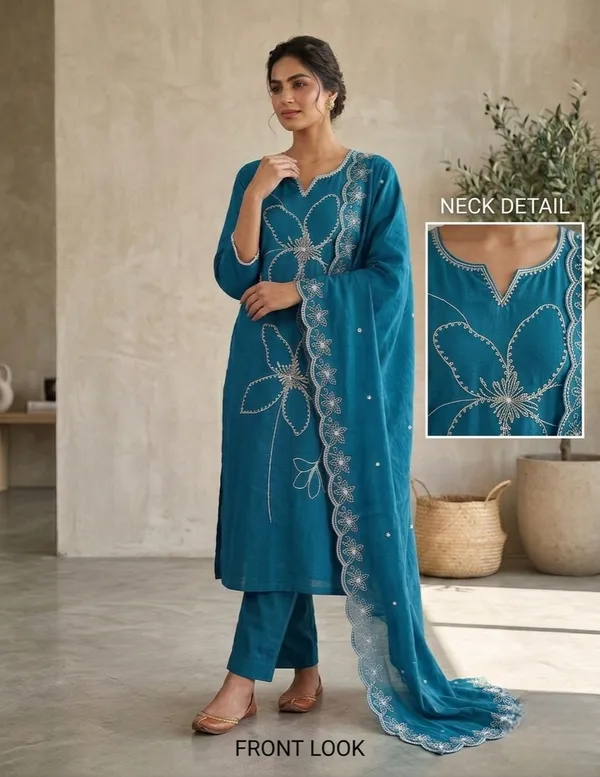 Women's_Rayon_Embroidered_Kurta_Pant_Co-Ord_Set_|_Ethnic_Collection