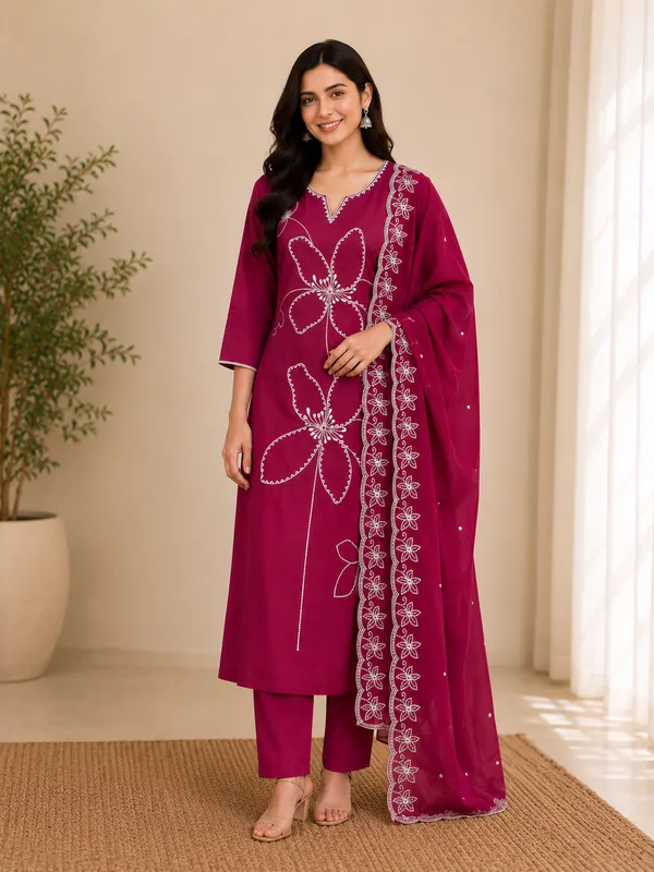 Women's_Rayon_Embroidered_Kurta_Pant_Co-Ord_Set_|_Ethnic_Collection