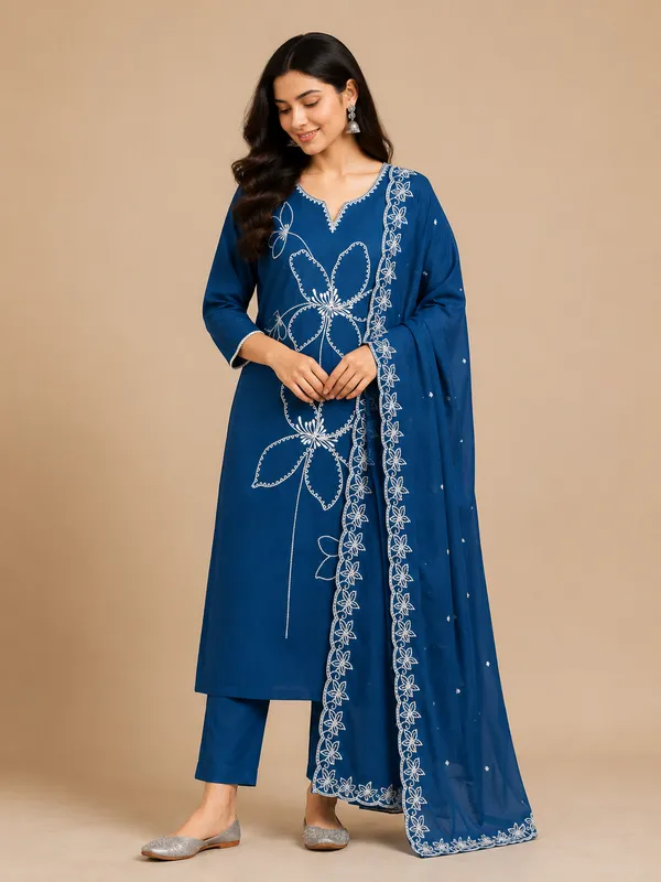 Women's_Rayon_Embroidered_Kurta_Pant_Co-Ord_Set_|_Ethnic_Collection