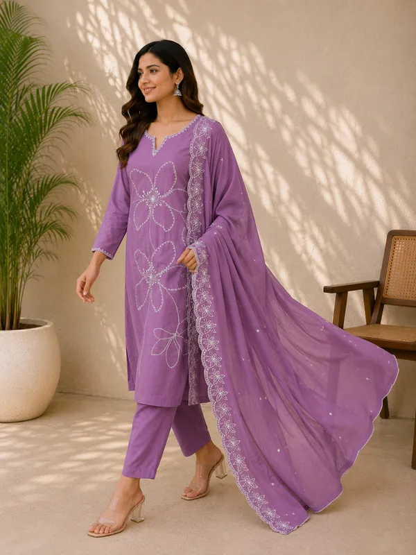 Women's_Rayon_Embroidered_Kurta_Pant_Co-Ord_Set_|_Ethnic_Collection