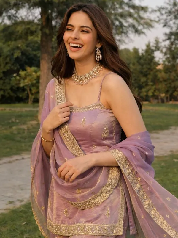 Mauve_Pink_Fendi_Satin_Regular_Floral_Embroidered_Kurta_Set_For_Women