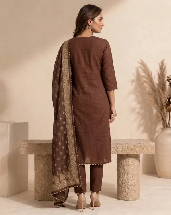 women's_coffee_brown_straight-cut_kurta_set