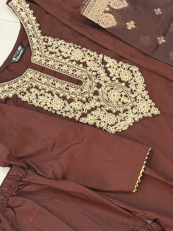 women's_coffee_brown_straight-cut_kurta_set