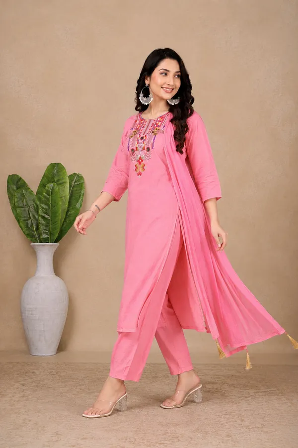 women's_pink_straight-cut_traditional_ethnic_kurta_set