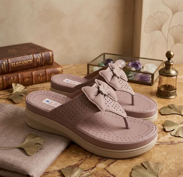 Mauve_Synthetic_Bow_Detail_Wedge_Slippers_For_Women