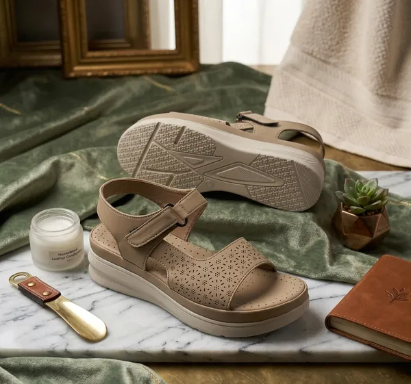 Beige_Synthetic_Laser_Cut_Platform_Wedge_Sandals_For_Women