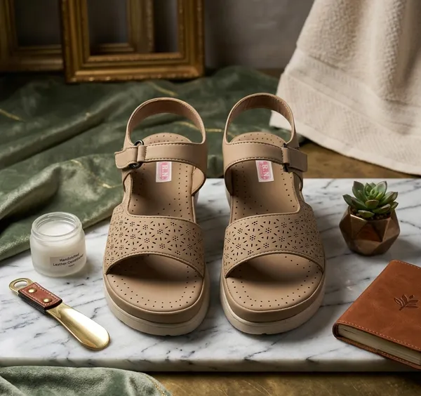 Beige_Synthetic_Laser_Cut_Platform_Wedge_Sandals_For_Women