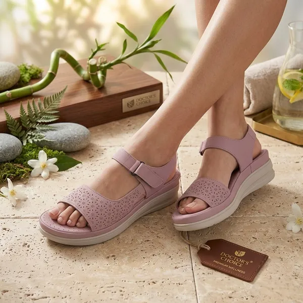 Mauve_Synthetic_Leather_Laser_Cut_Wedge_Sandals_For_Women