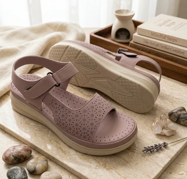 Mauve_Synthetic_Leather_Laser_Cut_Wedge_Sandals_For_Women