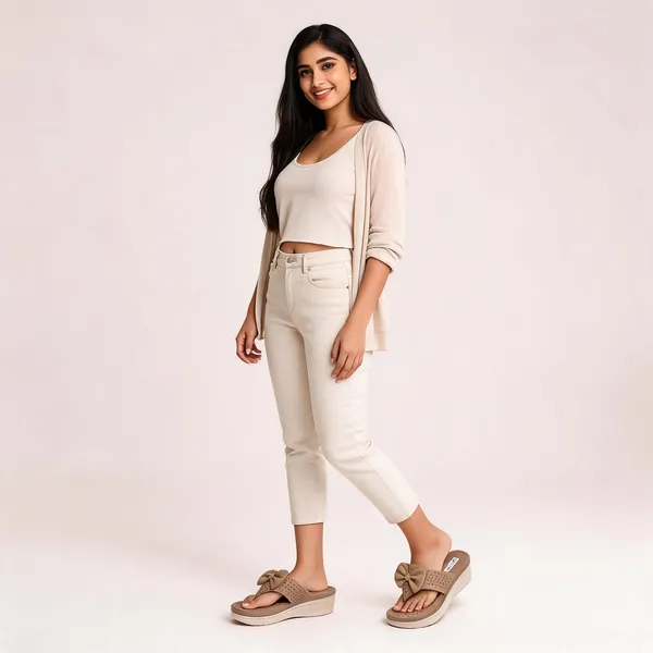 Peach_Synthetic_Orthopedic_Comfort_Wedge_Sandals_For_Women