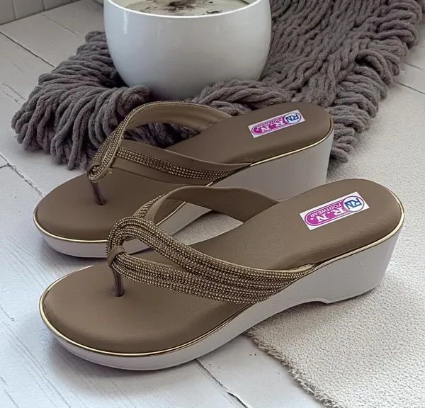 Brown_Synthetic_Leather_Embellished_Wedge_Heel_Flip_Flops_For_Women