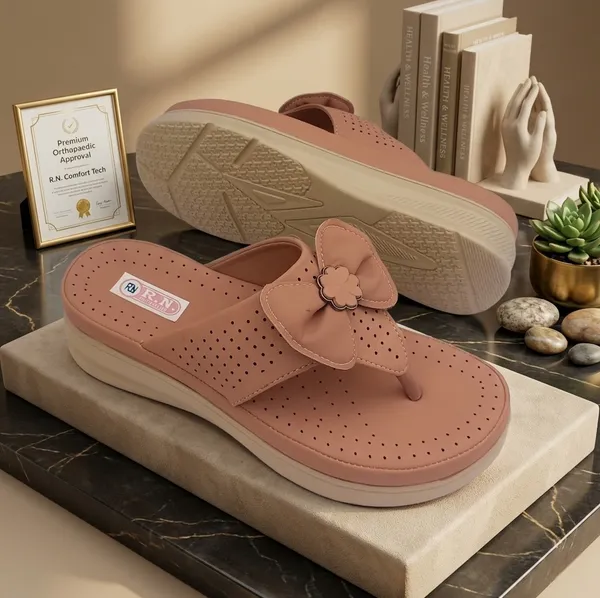 Beige_Synthetic_Perforated_Orthopedic_Toe_Post_Sandals_For_Women