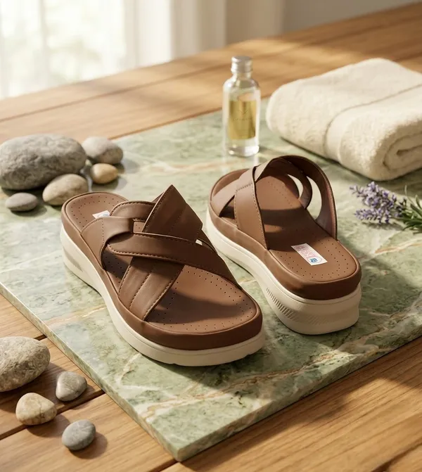 Brown_Synthetic_Leather_Cross_Strap_Wedge_Sandals_For_Women