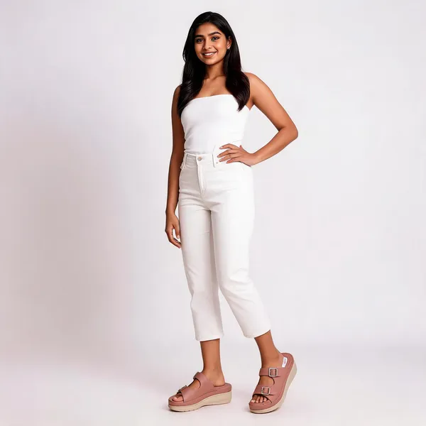 Pink_Synthetic_Dual_Buckle_Wedge_Sandals_For_Women
