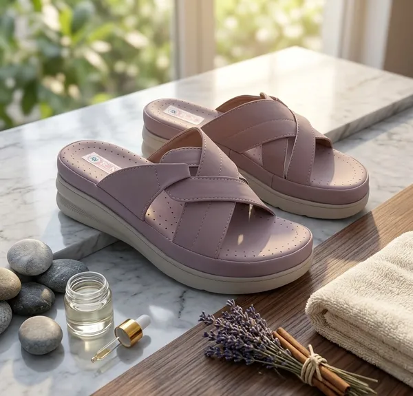Lavender_Synthetic_Crossover_Strap_Platform_Sandals_For_Women