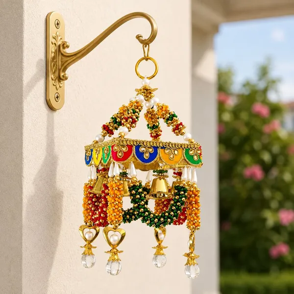 Handmade_Rajasthani_Small_Jhumar_Zummar_For_Living_Room_Home_Decor_Traditionally_Designed_Ceiling_Hanging_1_Hook_Single_Jhumar_For_Home_Temple_10_X_5_Inch_Multicolour_-_Pack_of_2