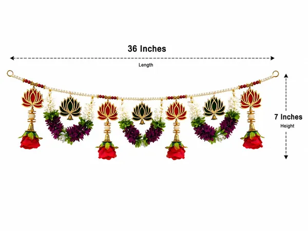 Artificial_Flower_Festive_Lotus_Motif_(_3_Feet_Toran_)