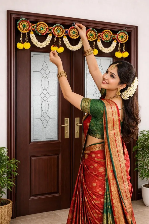 Pom_Pom_Mogra_Flower_Toran_Bandhanwar_Bandarwal_For_Main_Door_Handmade_Decorative_Door_Hanging_Ethnic_Floral_Entrance_Decor_For_Festivals_Home_Decoration_36_Inch
