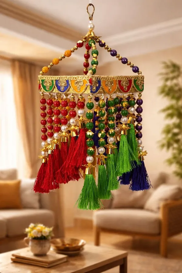 Handmade_Traditional_Colorful_Moti_Jhumar_Wall_Door_Hanging_Artisanal_Beaded_Toran_With_Center_Latkan_Design_Bandarwal_For_Home_Entrance_Festive_Decoration_Pooja_Room_Pack_Of_1_-_Pack_of_2