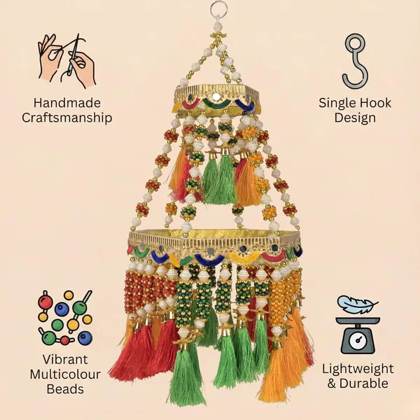 Handcrafted_Beads_Tassel_Hanging_Decoration_Traditional_Rajasthani_Style_Decorative_Hanging_For_Home_Temple_Door_Wall_Festive_Handmade_Toran_For_Diwali_Wedding_Pooja