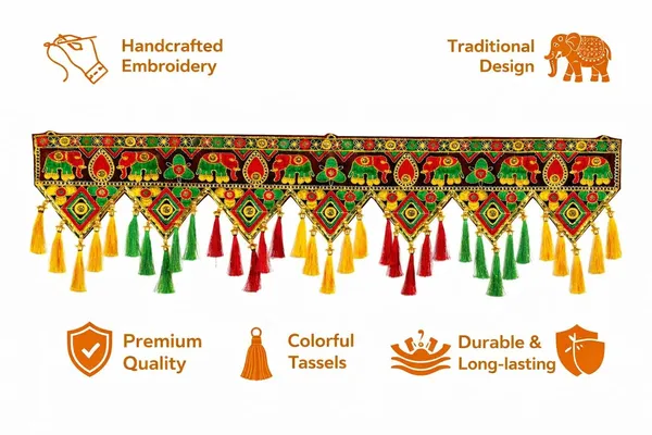 Traditional_Handmade_Door_Toran_Bandarwal_With_Tassels_Embroidered_Elephant_Design_Decorative_Hanging_For_Home_Entrance_Diwali_Wedding_Pooja_Festive_Decoration_36_Inch_-_Pack_of_2