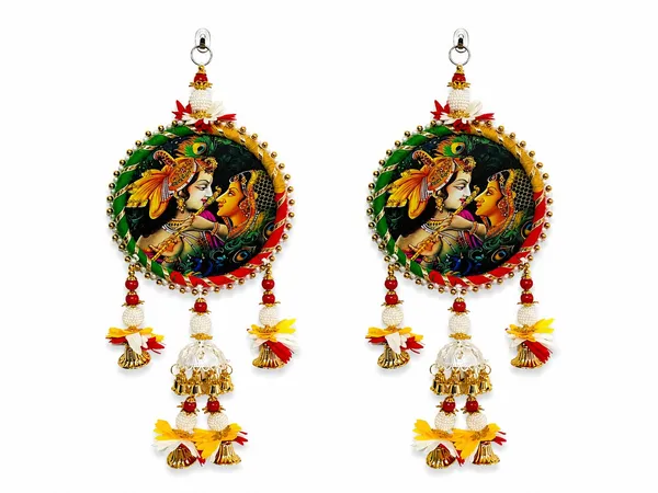 Handcrafted_Radha_Krishna_Wall_Hanging_Decorative_Showpiece_�_Divine_Love_Spiritual_Door_&_Wall_Decor_with_Bells_&_Tassels,_Home_Temple_Decoration_Gift_for_Home,_Office_&_Pooja_Room