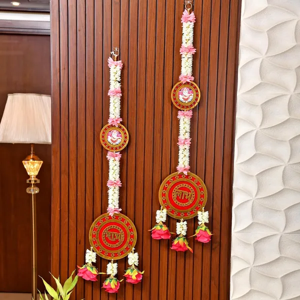 Shubh_&_Labh_Ganesha_Wall_Hanging_Latkan_|_Handmade_Decorative_Hanging_for_Home_Entrance_|_Traditional_Ethnic_Door_&_Wall_D�cor_for_Festivals,_Pooja_&_Housewarming_(31_Inch)