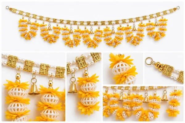 Yellow_Flower_&_Pearl_Beaded_Toran_|_Traditional_Handmade_Door_Hanging_&_Bandhanwar_for_Home_Entrance,_Pooja_&_Festive_Decor