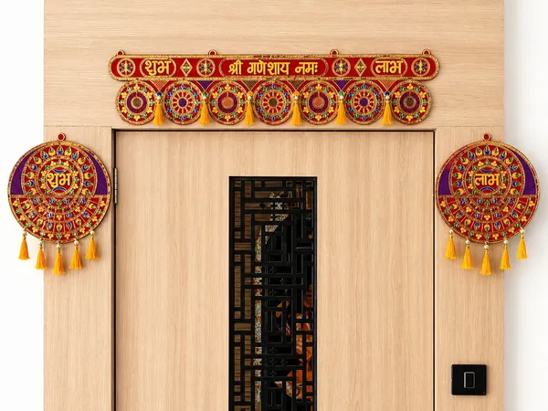 Shubh_Labh_Door_Toran_for_Main_Door_Entrance,_Shri_Ganeshaya_Namah_Wall_Hanging_for_Diwali_Decoration,_Traditional_Embroidered_Festive_Home_Decor_for_Pooja_Room_&_Mandir_(Multicolor)