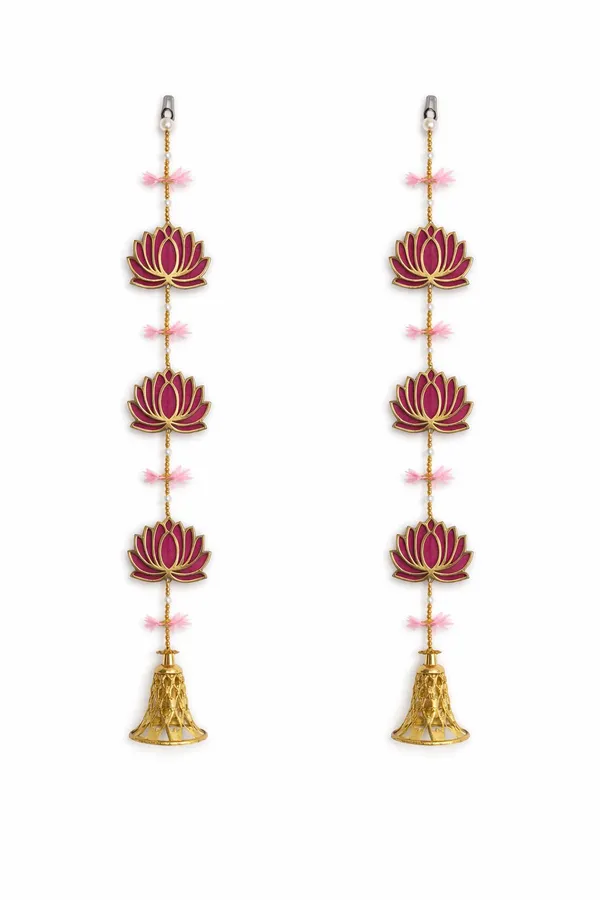 Lotus_Door_Hanging_with_Brass_Bell_Decorative_Toran_for_Home_Entrance_Pooja_Room_Wall_Decor_Festive_Diwali_Decoration_Traditional_Lotus_Hanging_(Multicolor_Pink,_26_Inch)