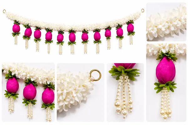 Floral_Festive_Pink_White_Toran_-_3_Feet_length