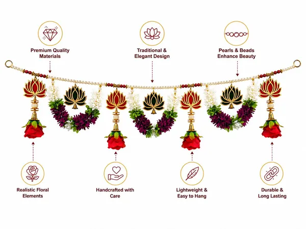 Artificial_Flower_Festive_Lotus_Motif_(_3_Feet_Toran_)