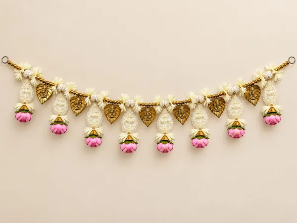 Premium_Ganesha_Lotus_Toran_with_Pearl_Beads_&_Flower_Hangings_–_36_Inch