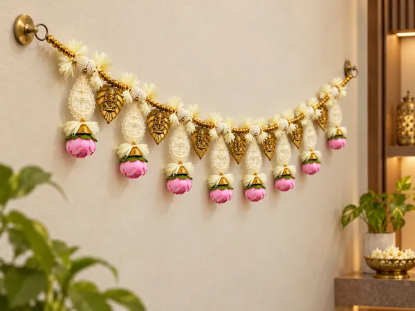 Premium_Ganesha_Lotus_Toran_with_Pearl_Beads_&_Flower_Hangings_–_36_Inch