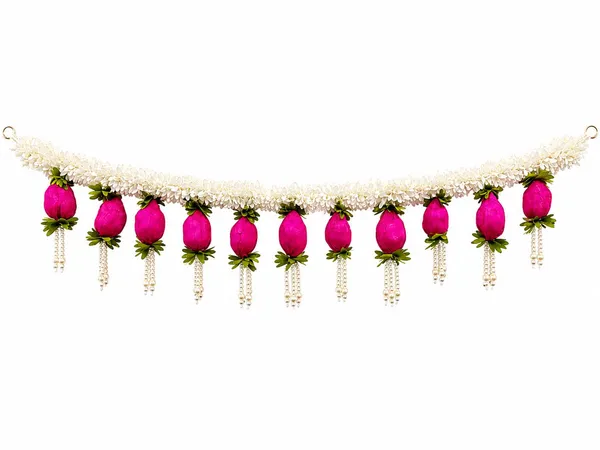 Floral_Festive_Pink_White_Toran_-_3_Feet_length