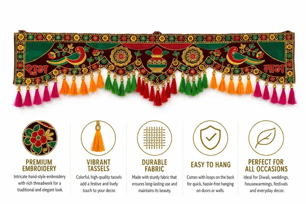 Decorative_Festival_Toran_for_Door_Entrance_�_Handmade_Shubh_and_Labh_with_Kalash_Design_Bandarwal_with_Beads,_Tassels_&_Traditional_Motifs,_Wall_Hanging_for_Home_(36_Inch)