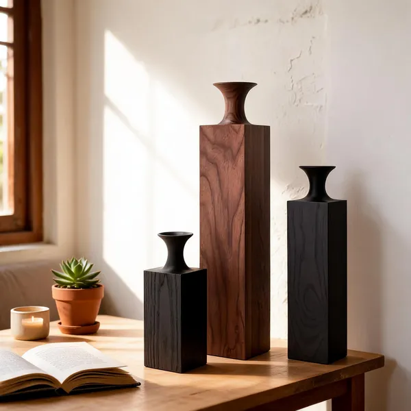 Brown_Mango_Wood_Block_Tower_Decorative_Vase_Set_(Set_Of_3)