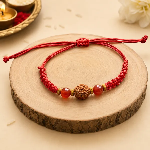 Courage_&_Protection_Rakhi_|_AAA_Carnelian_Crystal_&_Original_Nepali_Rudraksha_Handmade_Rakhi_|_Raksha_Bandhan_Gift_for_Brother