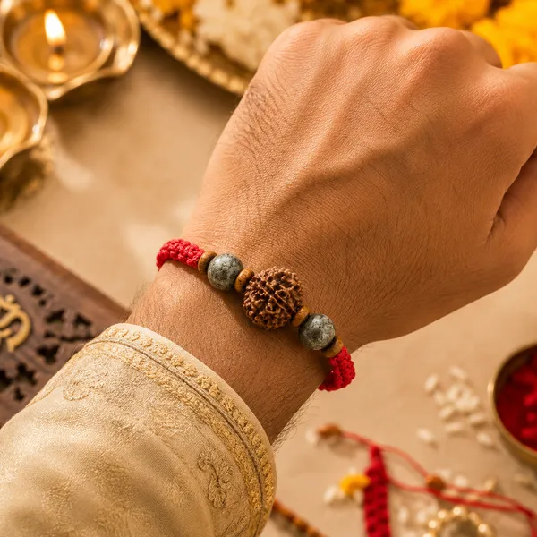 Money_Magnet_Rakhi_|_5_Mukhi_Rudraksha_Pyrite_Prosperity_Rakhi_|_Handcrafted_Divine_Protection_Rakhi