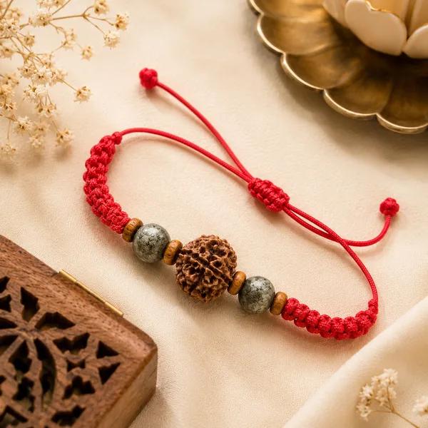 Money_Magnet_Rakhi_|_5_Mukhi_Rudraksha_Pyrite_Prosperity_Rakhi_|_Handcrafted_Divine_Protection_Rakhi