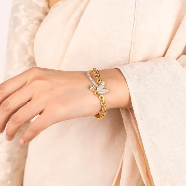 Gold_Alloy_Butterfly_Anti-Tarnish_Kada_Bracelet_For_Women