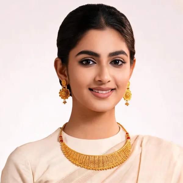Gold_Alloy_Traditional_Choker_Necklace_Set_For_Women