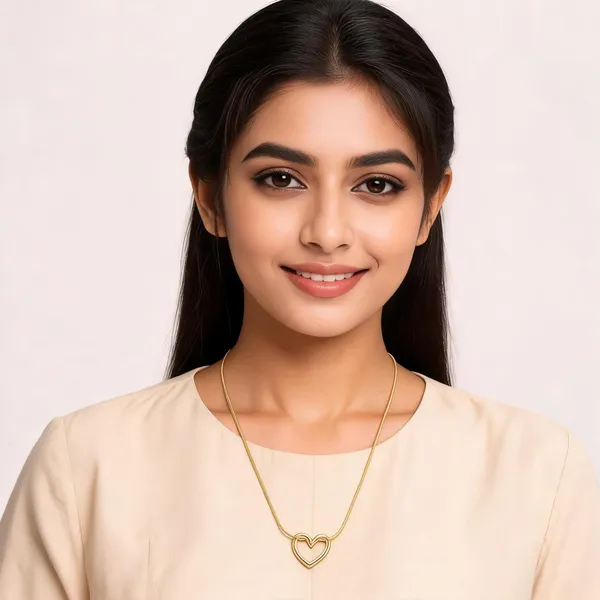 Gold_Alloy_Anti-Tarnish_Heart_Pendant_Necklace_For_Women