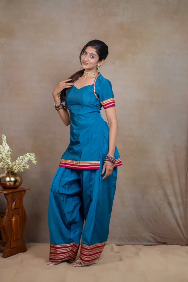 Blue_Irkal_Cotton_Parsi_Pant_Kurta_Set_For_Women